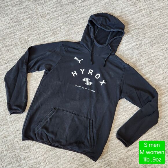 PUMA x HYROX unisex lightweight hoodie black S men M women - Picture 1 of 10
